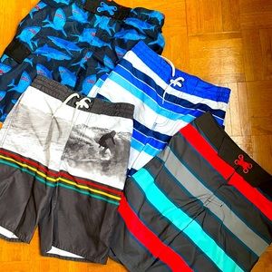 Boys bathing suits-Set of 4